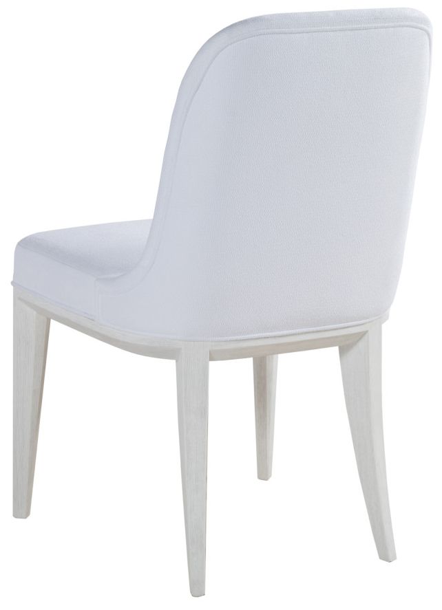 Marcel Dining Chair, Aspen White Performance Fabric