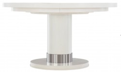 Silhouette Dining Table, Round opens to Oval