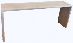 Live Edge Double Waterfall ConsoleTable, 60in