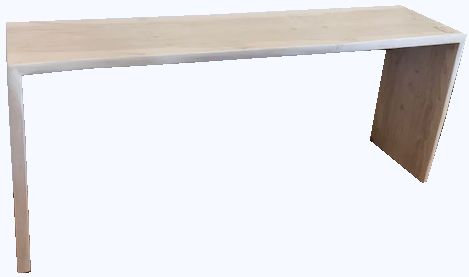Live Edge Double Waterfall ConsoleTable, 60in