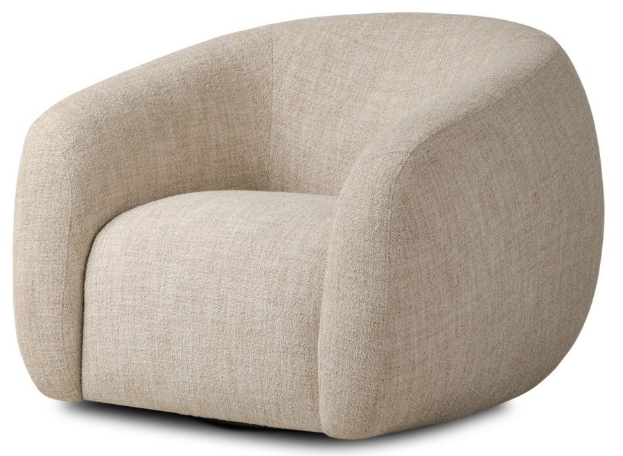 Channing Swivel Chair, Yuma Cream
