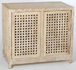 Driftwood Lattice Credenza, Small