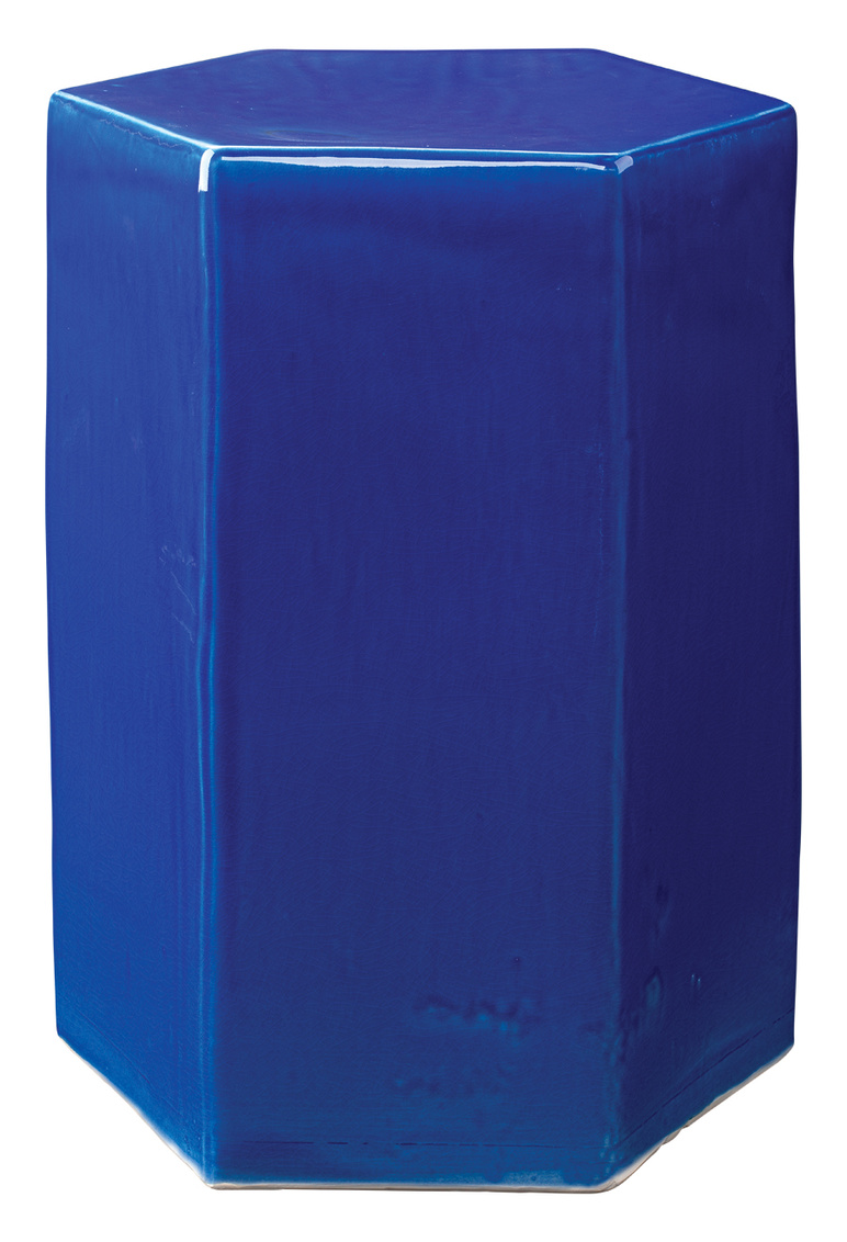 Porto End Table Large, Cobalt Blue