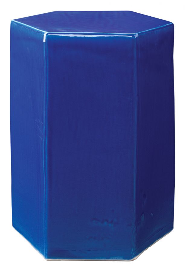 Porto End Table Large, Cobalt Blue